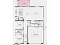 First floor plan featuring an open concept kitchen, dining, and great room layout at 25208 N 165Th Ln, Surprise, AZ 85387