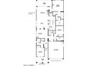 Detailed floor plan showcasing the layout of the home with the main bedroom, and the two car garage at 3551 W Mary Dr, San Tan Valley, AZ 85144