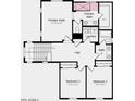 Second floor plan showcasing the primary suite, bedrooms 2 and 3, bathrooms, and laundry room at 14657 W Sand Hills Rd, Surprise, AZ 85387