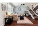 Comfortable living room with a plush couch and decorative rug at 1525 E Southern Ave, Tempe, AZ 85282