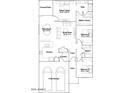 Detailed floor plan showcasing the layout of the home, including bedrooms, bathrooms, and living spaces at 3139 E Barrel Race Rd, San Tan Valley, AZ 85140