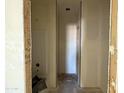 A new bathroom showing prepped walls and a new tub installed, part of a home's construction phase at 9531 W Parkway Dr, Tolleson, AZ 85353