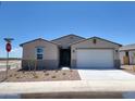 Street view of attractive single-Gathering home with well-maintained landscaping, and neutral color palette at 3845 N Camden Dr, Florence, AZ 85132