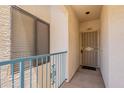 Private entry featuring security door, exterior window and neutral stucco at 16715 E El Lago Blvd # 212, Fountain Hills, AZ 85268