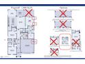 Detailed floor plan showcasing the layout of a 1,908 sq ft home including options for customization at 4416 S 127Th Ave, Avondale, AZ 85323