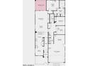 Detailed floor plan showcases spacious living areas, bedrooms, kitchen, dining, and outdoor space at 18153 W Hiddenview Dr, Goodyear, AZ 85338