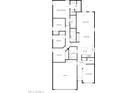 Detailed floor plan showcasing the layout of the home, including bedrooms, living spaces, and kitchen at 3796 N 298Th Ln, Buckeye, AZ 85396