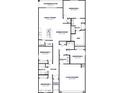 Detailed floorplan showcasing 4 bedrooms, 2 baths, a spacious living area, and a 2-car garage at 24079 W Cocopah St, Buckeye, AZ 85326