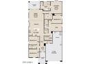 Detailed floor plan showcasing layout, including bedrooms, bathrooms, kitchen, garage, and outdoor patio at 11338 E Utah Ave, Mesa, AZ 85212