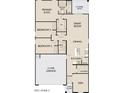 Detailed floorplan featuring primary suite, bedrooms, great room, and a two-car garage at 47705 W Kenner Dr, Maricopa, AZ 85139