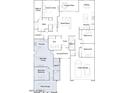 Detailed floor plan showcases the layout of the home, including the next gen suite, bedrooms, and living spaces at 25162 N 177Th Dr, Surprise, AZ 85387