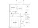 Layout of a home with a 2-bay garage, owner's suite, great room, kitchen, nook, and bedroom 2 at 17363 W Fallen Leaf Ln, Surprise, AZ 85387