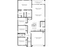 Detailed floor plan showcasing four bedrooms, two bathrooms, open living space, kitchen, and covered patio at 2255 W Sheridan Ave, Apache Junction, AZ 85120