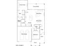 Detailed floorplan showcasing the layout of the house, including bedrooms, bathrooms, kitchen, and living spaces at 25188 N 174Th Ave, Surprise, AZ 85387