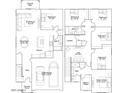 Detailed floor plan showcasing the layout of the home, including all rooms and dimensions at 9534 W Catalina Dr, Phoenix, AZ 85037