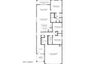 Detailed floor plan of a home showcasing the layout of rooms and their dimensions at 1133 E Viola Ct, Casa Grande, AZ 85122