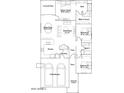 Detailed floor plan showcasing the layout of this home's bedrooms, bathrooms, and living spaces at 15600 W Williams St, Goodyear, AZ 85338
