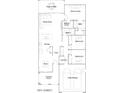 Detailed floor plan showcasing the layout of this residence, including its bedrooms, bathrooms, and 2-bay garage at 15627 W Williams St, Goodyear, AZ 85338