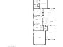 Detailed floor plan showcasing the layout of a house with multiple bedrooms and living spaces at 838 W Basswood Ave, Queen Creek, AZ 85140