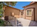 Outdoor courtyard with fenced entrance at 931 S Racine Ln, Gilbert, AZ 85296