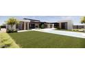 Beautiful backyard featuring a long, sparkling pool, perfect for swimming laps and leisurely lounging at 8618 E Irish Hunter Trl, Scottsdale, AZ 85258