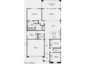 Detailed floor plan featuring a primary suite, modern kitchen, and spacious living area at 14830 W Soft Wind Cir, Surprise, AZ 85387