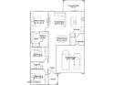 Detailed floor plan showcasing the layout of the home with labeled rooms and dimensions at 20912 S 231St Way, Queen Creek, AZ 85142
