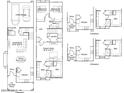 Detailed floor plan showcasing layout with garage, bedrooms, kitchen, living, and owner's suite at 3340 S Lotus Ave, Mesa, AZ 85212