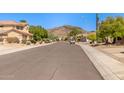 Neighborhood street featuring desert landscaping, mountain backdrop, and well-maintained streets at 1211 E Desert Flower Ln, Phoenix, AZ 85048