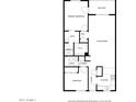 Detailed floor plan showcasing layout with primary bedroom, living room, and kitchen at 4150 E Cactus Rd # 205, Phoenix, AZ 85032