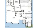 Detailed floor plan showcasing a spacious layout with an RV garage and study at 18130 E Silver Creek Ln, Queen Creek, AZ 85142