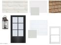 Image showcasing the exterior material selections including brick, paint colors, garage door, window, and light fixture at 1969 E Long Rifle Rd, Phoenix, AZ 85086