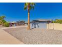Charming single-story home with a well-manicured front yard, desert landscaping, and mature palm tree at 12021 S Tomi Dr, Phoenix, AZ 85044