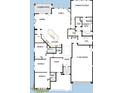 Detailed floor plan showcasing an open-concept layout with four-car garage, owner's retreat, and spacious kitchen and dining areas at 6853 N 190Th Dr, Waddell, AZ 85355