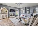 Comfortable living room with contemporary decor and a cozy atmosphere at 11550 W Mule Deer Ct, Surprise, AZ 85378