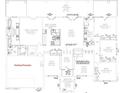 Existing floorplan illustrating current layout of the house, including the kitchen and Primary bedroom at 8413 E Belgian Trl, Scottsdale, AZ 85258