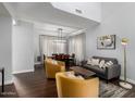 Bright living room featuring hardwood floors and contemporary furnishings at 25210 N 40Th Ave, Phoenix, AZ 85083