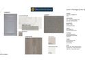 Interior design scheme showcasing stylish cabinet, countertop, backsplash, laminate, carpet, and paint options for modern living at 36956 W Santa Maria St, Maricopa, AZ 85138
