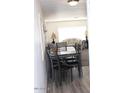 The dining area flows into the living room and has seating for six at 303 S Recker Rd # 78, Mesa, AZ 85206