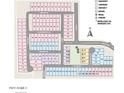 Community map shows lot locations within the neighborhood at 3853 S Buttercup Cir, Mesa, AZ 85212