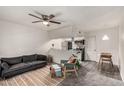Open concept living space with views of the kitchen and dining area at 461 W Holmes Ave # 350, Mesa, AZ 85210