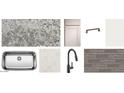 The kitchen features granite countertops, stainless steel appliances, and designer tile backsplash at 9524 W Parkway Dr, Tolleson, AZ 85353