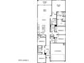 Detailed floor plan showcasing the layout of this 5-bedroom home with a 2-car garage and covered patio at 2898 E Kim Dr, San Tan Valley, AZ 85143