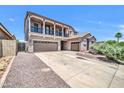 Charming home with a wide driveway, three car garage, and attractive landscaping at 11952 W Villa Chula Ln, Sun City, AZ 85373
