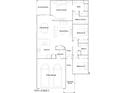 Detailed floor plan showcasing the layout of this home, including bedrooms, bathrooms, and living spaces at 14955 W Hackamore Dr, Surprise, AZ 85387