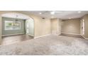 Spacious living room with neutral paint, recessed lighting, ceiling fan and arched doorway at 1862 E Tulane Dr, Tempe, AZ 85283