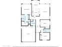 Detailed floor plan showcasing the layout of the home with bedrooms, bathrooms, kitchen, and living areas at 29839 N Little Leaf Dr, San Tan Valley, AZ 85143