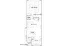 Main level floor plan featuring an open-concept living space, kitchen, and 2-bay garage at 24647 N 164Th Dr, Surprise, AZ 85387