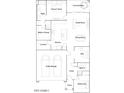 Detailed floor plan showcasing the layout of the home, including the owner's suite, kitchen, garage, and outdoor living space at 24962 N 174Th Ave, Surprise, AZ 85387