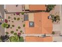 An overhead glimpse reveals the home's layout and surrounding landscaping and neighboring properties at 1549 N La Rosa Dr, Tempe, AZ 85288